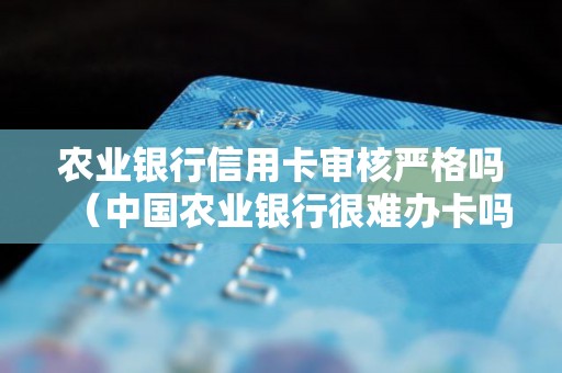 农业银行信用卡审核严格吗（中国农业银行很难办卡吗）