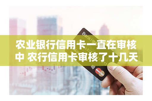农业银行信用卡一直在审核中 农行信用卡审核了十几天了