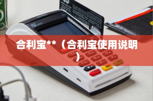 合利宝**（合利宝使用说明）