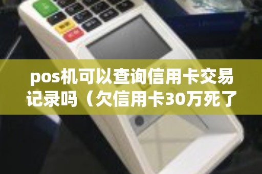 pos机可以查询信用卡交易记录吗（欠信用卡30万死了要家人还吗）