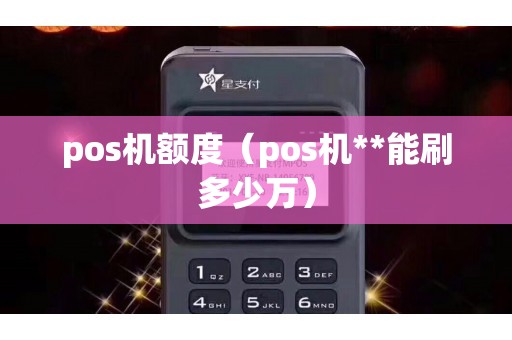pos机额度（pos机**能刷多少万）