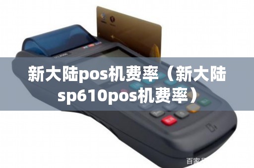 新大陆pos机费率（新大陆sp610pos机费率）