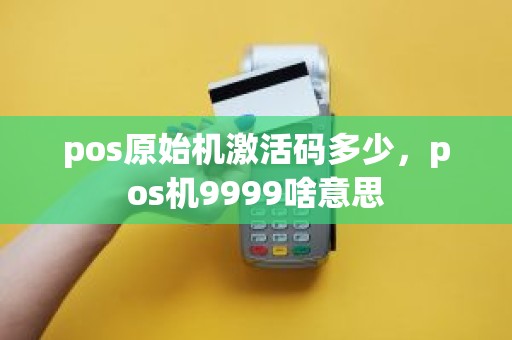 pos原始机激活码多少，pos机9999啥意思