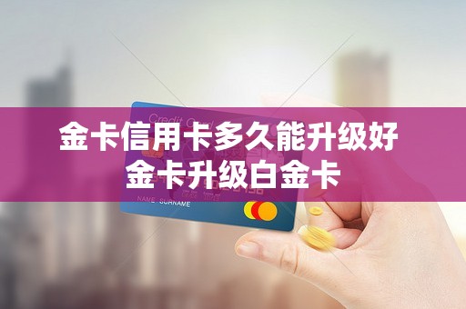 金卡信用卡多久能升级好 金卡升级白金卡