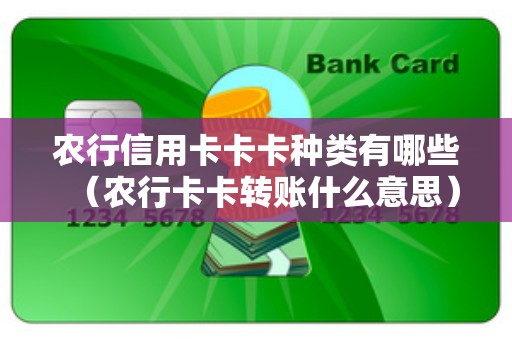农行信用卡卡卡种类有哪些（农行卡卡转账什么意思）