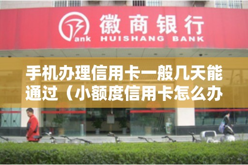 手机办理信用卡一般几天能通过（小额度信用卡怎么办理）