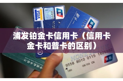 浦发铂金卡信用卡（信用卡金卡和普卡的区别）