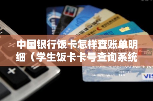 中国银行饭卡怎样查账单明细（学生饭卡卡号查询系统）