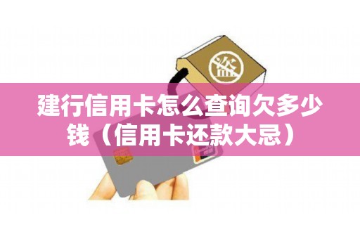 建行信用卡怎么查询欠多少钱（信用卡还款大忌）