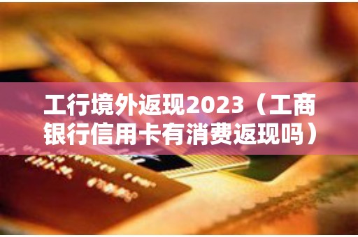 工行境外返现2023（工商银行信用卡有消费返现吗）