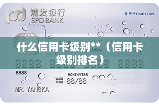 什么信用卡级别**（信用卡级别排名）