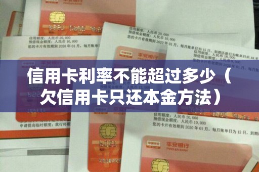 信用卡利率不能超过多少（欠信用卡只还本金方法）