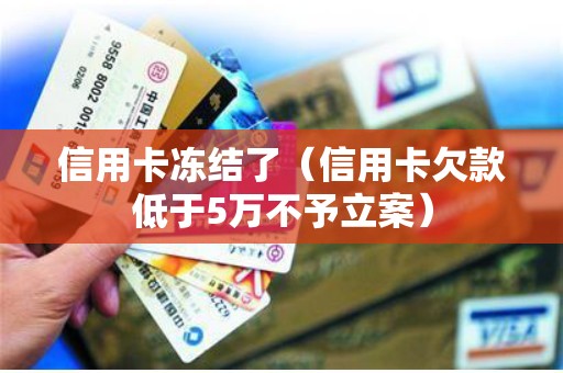 信用卡冻结了（信用卡欠款低于5万不予立案）