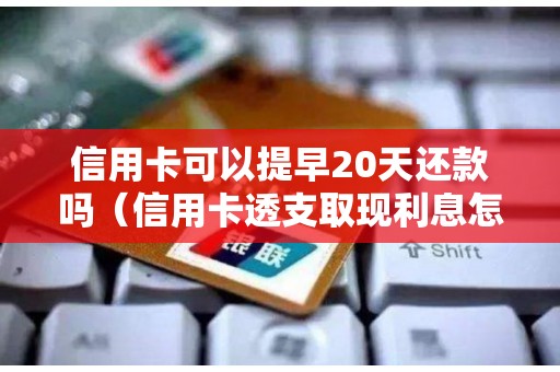 信用卡可以提早20天还款吗（信用卡透支取现利息怎么算）