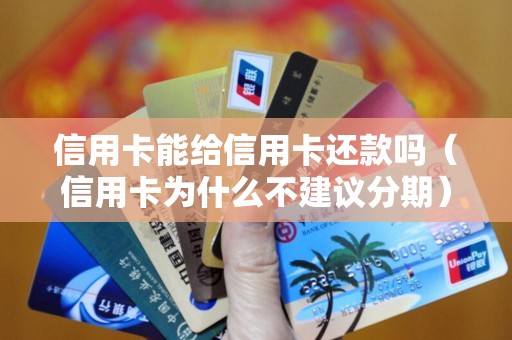 信用卡能给信用卡还款吗（信用卡为什么不建议分期）