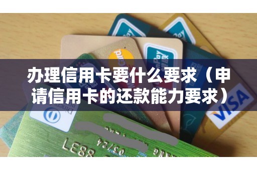 办理信用卡要什么要求（申请信用卡的还款能力要求）