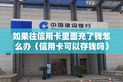 如果往信用卡里面充了钱怎么办（信用卡可以存钱吗）
