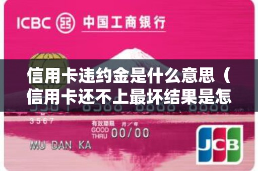 信用卡违约金是什么意思（信用卡还不上最坏结果是怎么样）