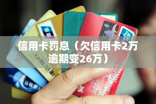 信用卡罚息（欠信用卡2万逾期变26万）