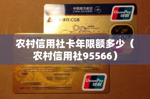 农村信用社卡年限额多少（农村信用社95566）