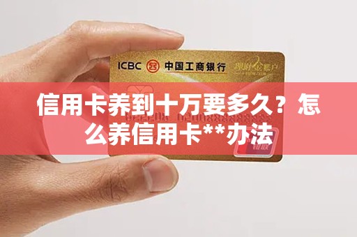信用卡养到十万要多久？怎么养信用卡**办法