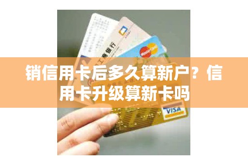 销信用卡后多久算新户？信用卡升级算新卡吗