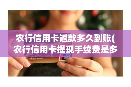 农行信用卡返款多久到账(农行信用卡提现手续费是多少)