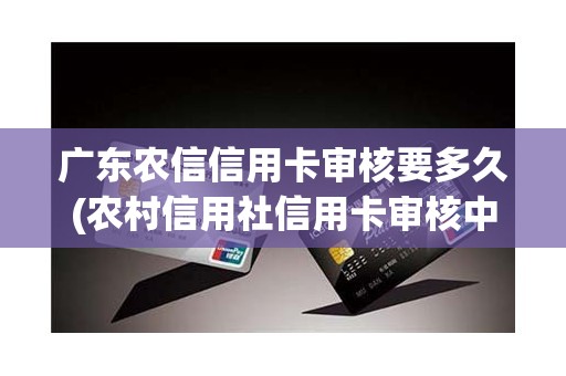 广东农信信用卡审核要多久(农村信用社信用卡审核中一般要多久)