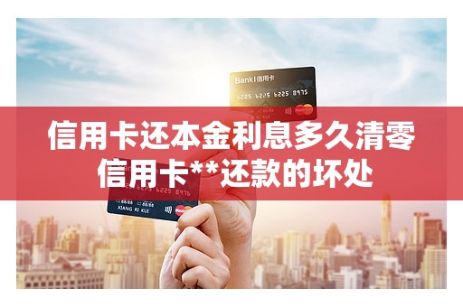信用卡还本金利息多久清零 信用卡**还款的坏处