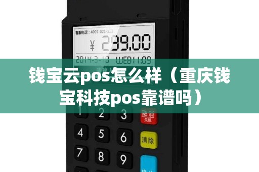 钱宝云pos怎么样（重庆钱宝科技pos靠谱吗）