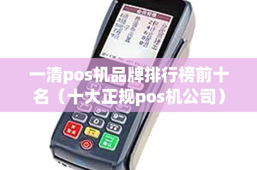 一清pos机品牌排行榜前十名（十大正规pos机公司）