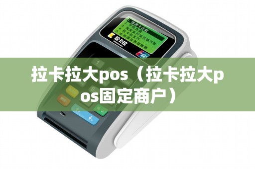 拉卡拉大pos（拉卡拉大pos固定商户）