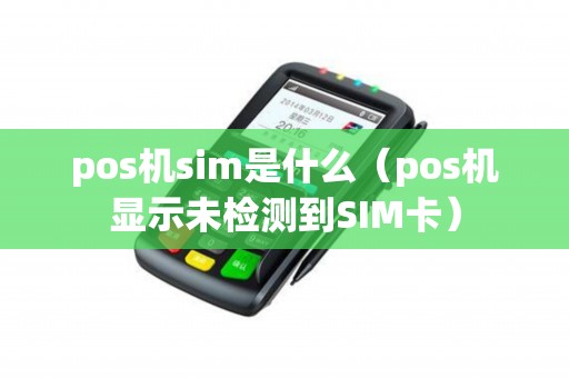 pos机sim是什么（pos机显示未检测到SIM卡）
