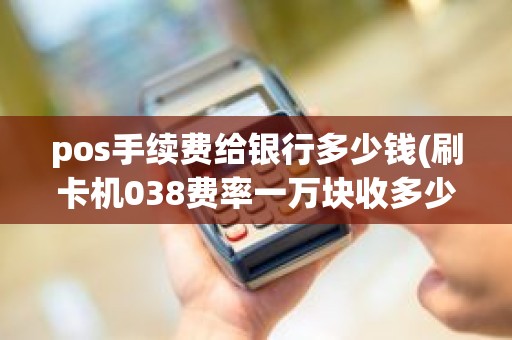 pos手续费给银行多少钱(刷卡机038费率一万块收多少)