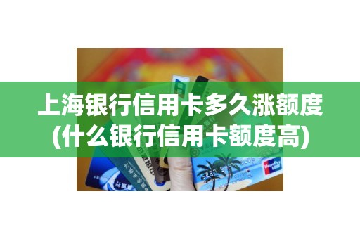 上海银行信用卡多久涨额度(什么银行信用卡额度高)