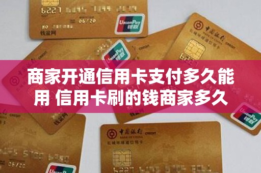 商家开通信用卡支付多久能用 信用卡刷的钱商家多久能收到 商家开通信用卡支付多久能用 信用卡刷的钱商家多久能收到