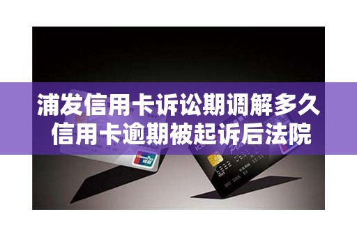 浦发信用卡诉讼期调解多久 信用卡逾期被起诉后法院诉前调解