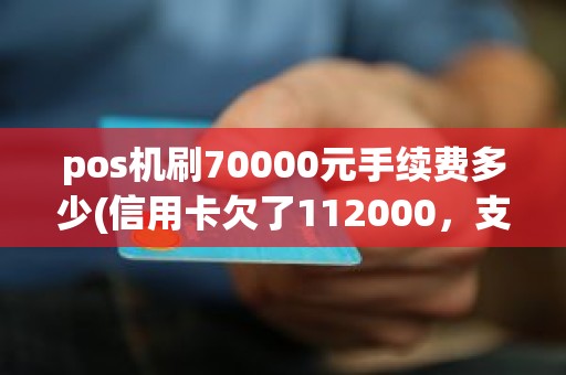 pos机刷70000元手续费多少(信用卡欠了112000，支付宝欠了70000，怎么办)