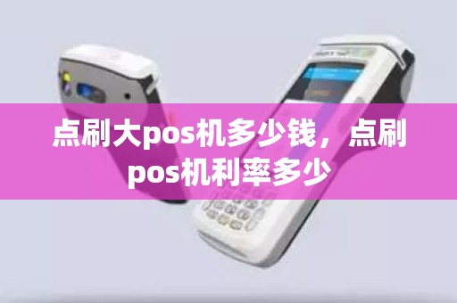 点刷大pos机多少钱，点刷pos机利率多少