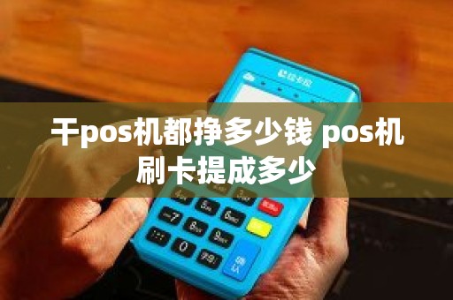 干pos机都挣多少钱 pos机刷卡提成多少