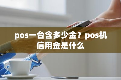 pos一台含多少金？pos机信用金是什么