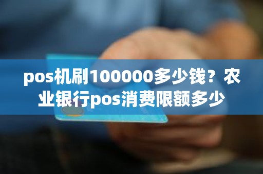 pos机刷100000多少钱？农业银行pos消费限额多少