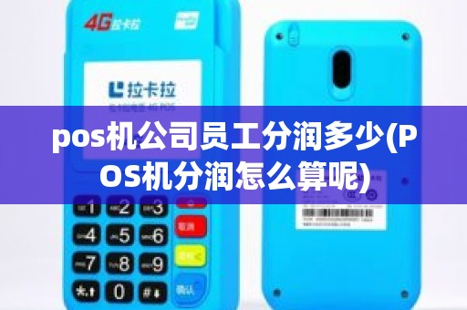 pos机公司员工分润多少(POS机分润怎么算呢)