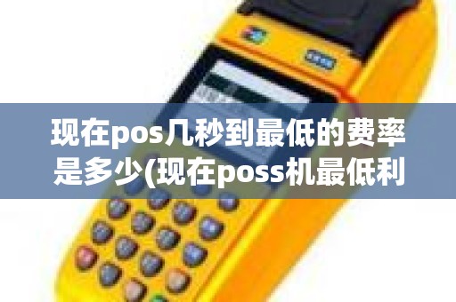 现在pos几秒到最低的费率是多少(现在poss机最低利率多少)