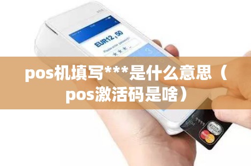 pos机填写***是什么意思（pos激活码是啥）