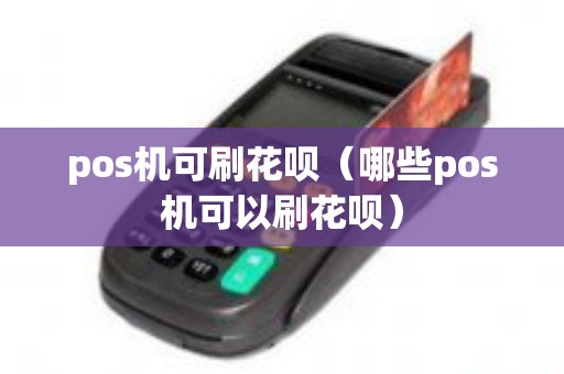 pos机可刷花呗（哪些pos机可以刷花呗）