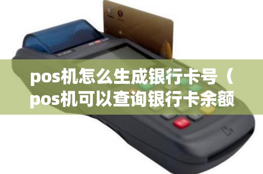 pos机怎么生成银行卡号（pos机可以查询银行卡余额吗）