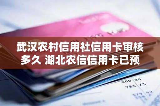 武汉农村信用社信用卡审核多久 湖北农信信用卡已预约