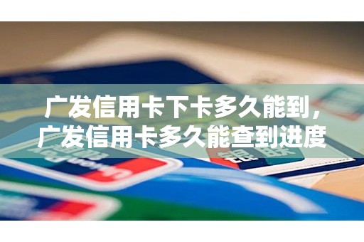 广发信用卡下卡多久能到，广发信用卡多久能查到进度