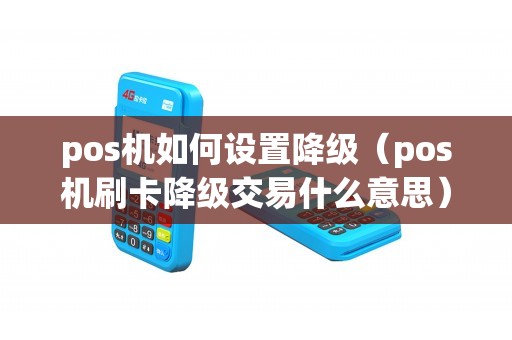 pos机如何设置降级(pos机刷卡降级交易什么意思) pos机如何设置降级(pos机刷卡降级交易什么意思)